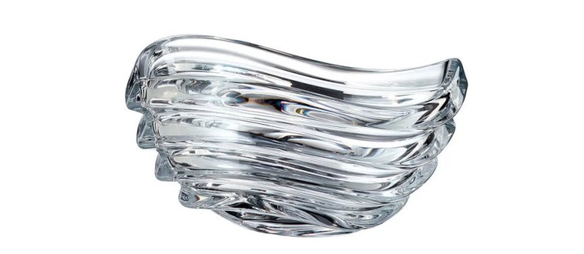 Miska WAVE 22 CM krištáľ