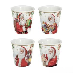 Šálky picolo vianočné-4 ks