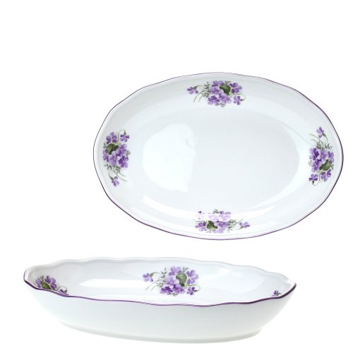 Miska oválna fialky 23 cm