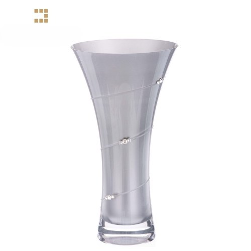 Váza Trumpet Silver 25 CM Swarovski