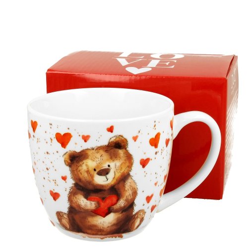 Hrnček medveď so srdiečkom 460 ML