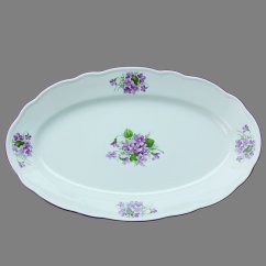 Misa oválna fialky 35 cm