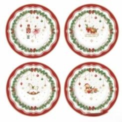 Sada dez.tanierov vianočné-4 ks