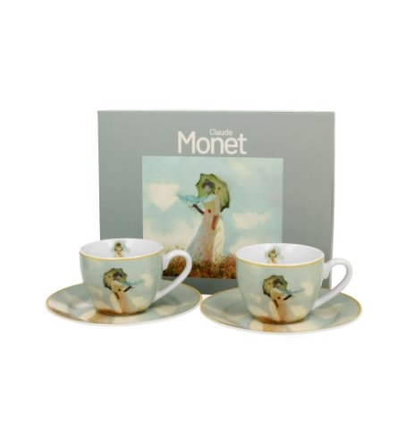 Duo šálky Monet dáma s dáždnikom 100 ML