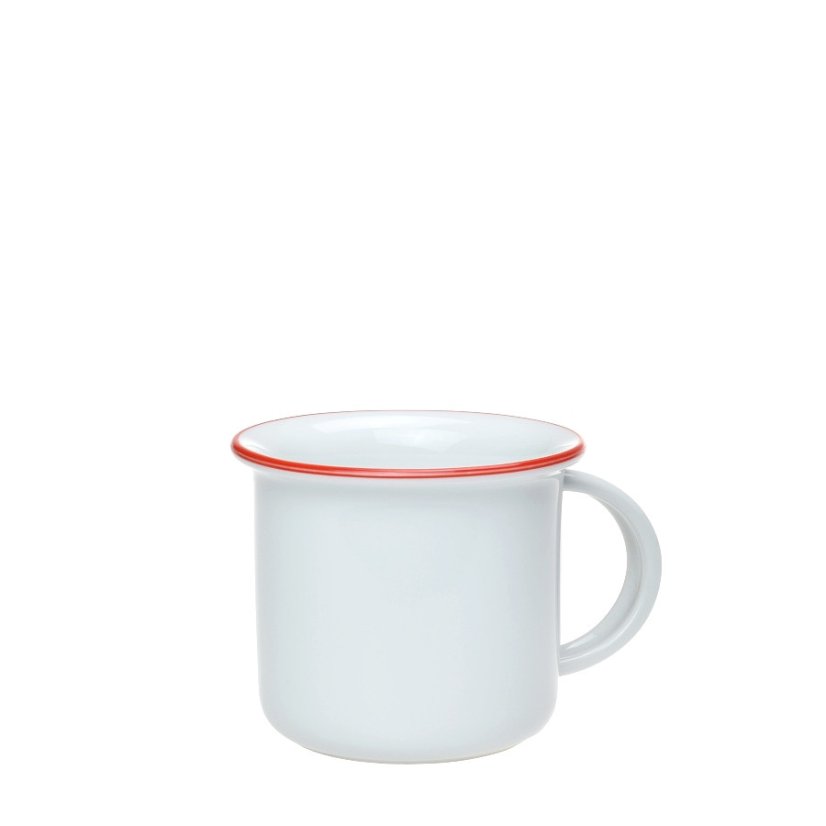 Hrnček TINA červený pásik 100 ML